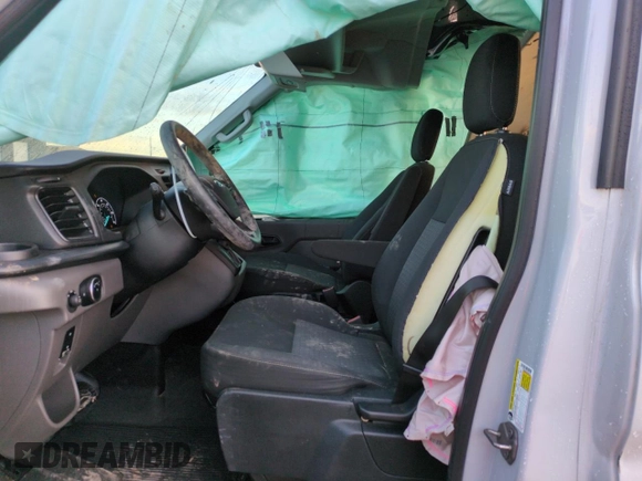 2023 Ford Transit with VIN 1FTBR2DG3PKA80135, listed as a Copart auction lot 46504465 with 21,334 mi miles and Salvage title. Bid and sale history available at DreamBid. Image 7.