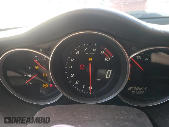 2004 Mazda RX-8 with VIN JM1FE173640127536, listed as a Copart auction lot 45384075 with 107,394 mi miles and Salvage Title. Bid and sale history available at carsss.com. Image 9.