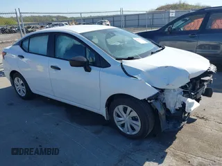 2024 Nissan Versa S with VIN 3N1CN8DV8RL839657, listed as a IAAI auction lot 42193550 with 21,625 mi miles and . Bid and sale history available at DreamBid. Image 1.