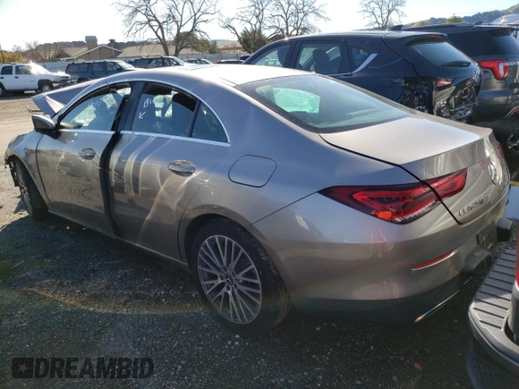 2020 Mercedes-Benz CLA with VIN WDD5J4GB7LN039439, listed as a Copart auction lot 36752503 with 0 mi miles. Bid and sale history available at carsss.com. Image 2.