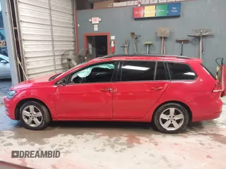 2018 Volkswagen Golf SportWagen S with VIN 3VWD17AU4JM754653, listed as a IAAI auction lot 41273209 with 130,448 mi miles. Bid and sale history available at carsss.com. Image 14.