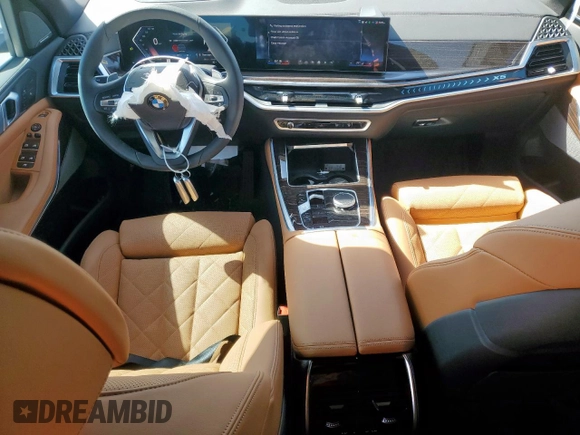 2025 BMW X5 sDrive40i with VIN 5UX13EU04S9Y41593, listed as a Copart auction lot 49856115 with 395 mi miles and Salvage Title. Bid and sale history available at carsss.com. Image 8.