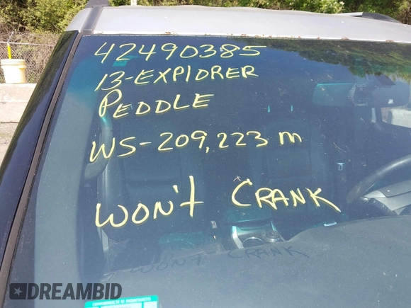 2013 Ford Explorer XLT z VIN 1FM5K8D82DGC91298, wystawiony jako IAAI lot #42490385 z przebiegiem 209 223 mil mil oraz . Historia ofert i sprzedaży dostępna na DreamBid. Obrazek 12.