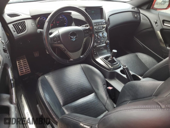 2013 Hyundai Genesis Coupe R-Spec with VIN KMHHU6KJ7DU089592, listed as a Copart auction lot 58712485 with 101,402 mi miles and Salvage title. Bid and sale history available at DreamBid. Image 8.