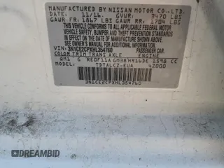 2017 Nissan Note SV with VIN 3N1CE2CPXHL354760, listed as a Copart auction lot 60073075 with 110,758 mi miles and Clean title. Bid and sale history available at DreamBid. Image 12.