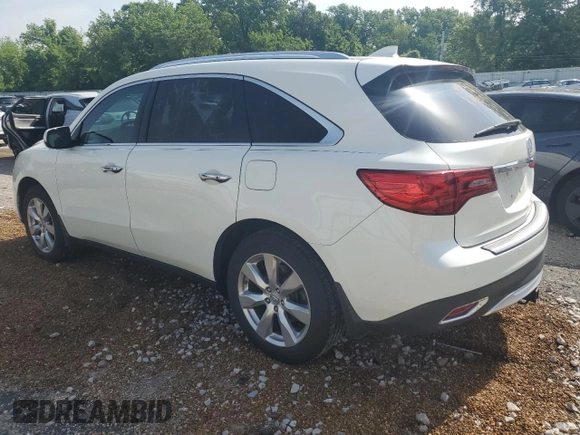 2016 Acura MDX Advance z VIN 5FRYD4H9XGB051324, wystawiony jako Copart lot #57106505 z przebiegiem 111 202 mil mil oraz Szkoda całkowita • Salvage title. Historia ofert i sprzedaży dostępna na DreamBid. Obrazek 2.