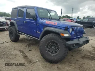 2018 Jeep Wrangler Unlimited Sport z VIN 1C4HJXDG8JW172632, wystawiony jako Copart lot #60714375 z przebiegiem 81 690 mil mil oraz Szkoda całkowita • Salvage title. Historia ofert i sprzedaży dostępna na DreamBid. Obrazek 4.