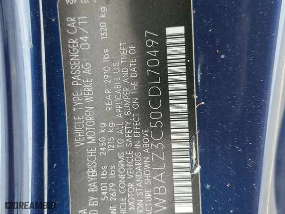 2012 BMW 6 Series 650i with VIN WBALZ3C50CDL70497, listed as a Copart auction lot 82409164 with 17,982 mi miles and Salvage Title. Bid and sale history available at carsss.com. Image 12.