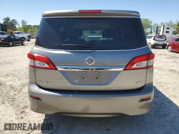 2012 Nissan Quest SL with VIN JN8AE2KP4C9050660, listed as a Copart auction lot 52415055 with 144,011 mi miles and Clean Title. Bid and sale history available at carsss.com. Image 6.