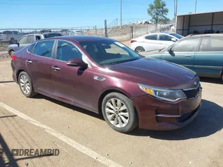 2017 Kia Optima LX with VIN 5XXGT4L33HG163285, listed as a IAAI auction lot 41802193 with 122,159 mi miles. Bid and sale history available at carsss.com. Image 1.