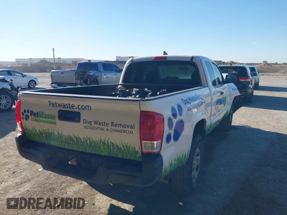 2016 Toyota Tacoma SR with VIN 5TFRX5GNXGX068468, listed as a IAAI auction lot 41844337 with 284,068 mi miles and . Bid and sale history available at carsss.com. Image 4.