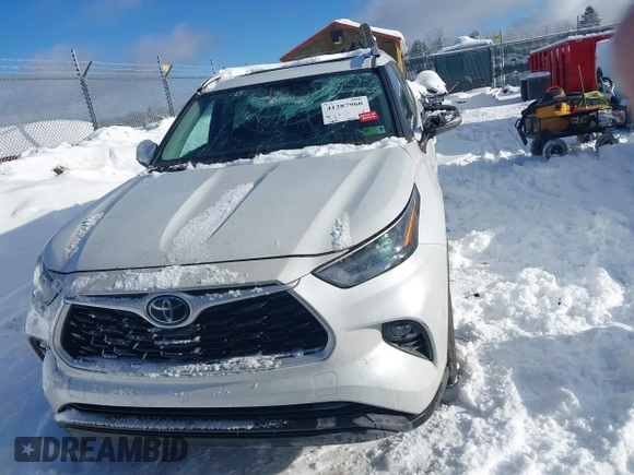 2023 Toyota Highlander L with VIN 5TDKDRBH5PS008770, listed as a IAAI auction lot 41287960 with 26,822 mi miles and . Bid and sale history available at DreamBid. Image 12.