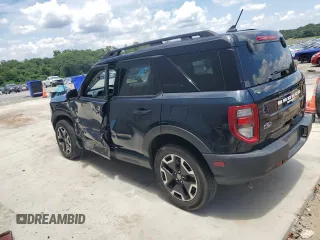 2022 Ford Bronco Sport Outer Banks с VIN 3FMCR9C64NRD44411, выставлен на аукционе Copart как лот 62915275 с пробегом 33 390 миль миль и Списание • Salvage title. История ставок и продаж доступна на DreamBid. Изображение 2.