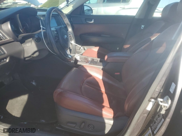 2017 Kia Optima LX 1.6T with VIN 5XXGT4L11HG142983, listed as a Copart auction lot 42417035 with 96,235 mi miles and Salvage Title. Bid and sale history available at carsss.com. Image 7.