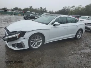 2023 Audi A5 Sportback S line Premium Plus with VIN WAUFACF56PA044193, listed as a Copart auction lot 46663585 with 13,545 mi miles and Salvage Title. Bid and sale history available at carsss.com. Image 1.