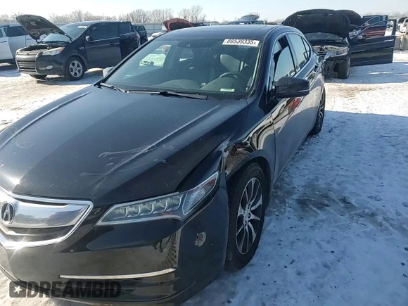 2015 Acura TLX Tech with VIN 19UUB1F53FA008635, listed as a Copart auction lot 88539335 with 187,920 mi miles and Salvage Title. Bid and sale history available at carsss.com. Image 10.