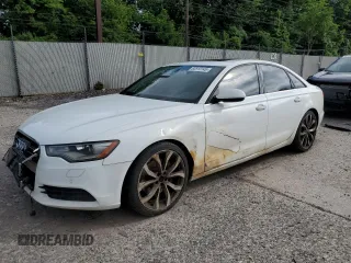 2014 Audi A6 Premium Plus with VIN WAUGFAFC1EN093638, listed as a Copart auction lot 62813145 with 183,062 mi miles and Clean title. Bid and sale history available at DreamBid. Image 1.