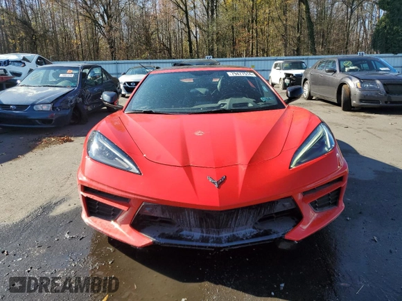 2022 Chevrolet Corvette 3LT with VIN 1G1YC3D41N5117663, listed as a Copart auction lot 79477514 with 6,965 mi miles and Salvage Title. Bid and sale history available at carsss.com. Image 5.