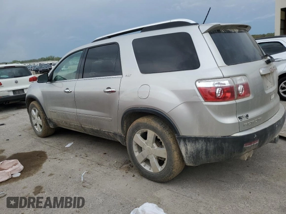 2008 GMC Acadia SLT1 z VIN 1GKEV23788J250334, wystawiony jako Copart lot #54162695 z przebiegiem 216 833 mil mil oraz Szkoda całkowita • Salvage title. Historia ofert i sprzedaży dostępna na DreamBid. Obrazek 2.