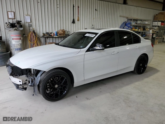 2015 BMW 3 Series 328i xDrive with VIN WBA3B3C58FJ985115, listed as a Copart auction lot 51002555 with NaN miles and Salvage Title. Bid and sale history available at carsss.com. Image 1.