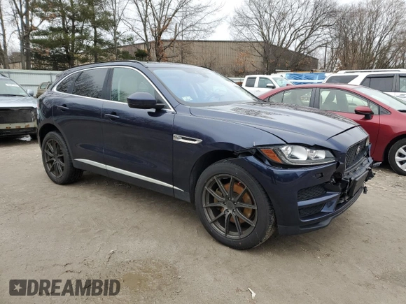 2018 Jaguar F-Pace 35t Prestige with VIN SADCK2EVXJA242611, listed as a Copart auction lot 83959894 with 106,307 mi miles and Salvage title. Bid and sale history available at DreamBid. Image 4.
