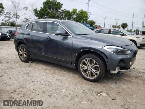 2020 BMW X2 sDrive28i with VIN WBXYH9C07L5P99569, listed as a Copart auction lot 62471604 with Not provided miles and Clean title. Bid and sale history available at DreamBid. Image 4.