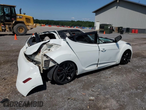 2012 Hyundai Veloster w/Gray Int with VIN KMHTC6AD7CU079622, listed as a Copart auction lot 61910075 with 190,746 mi miles and Salvage title. Bid and sale history available at DreamBid. Image 3.