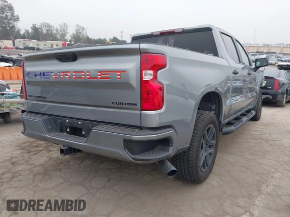 2024 Chevrolet Silverado 1500 Custom with VIN 3GCPABEK7RG311970, listed as a IAAI auction lot 42024754 with 7,976 mi miles and . Bid and sale history available at DreamBid. Image 4.