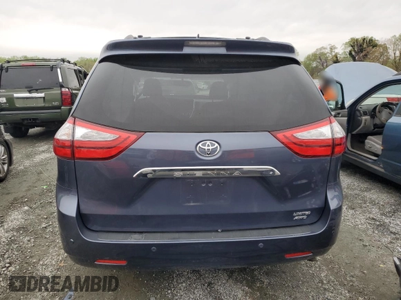 2017 Toyota Sienna with VIN 5TDDZ3DC2HS146616, listed as a Copart auction lot 51382805 with 73,740 mi miles and Salvage Title. Bid and sale history available at DreamBid. Image 6.