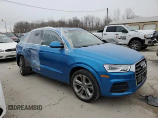 2017 Audi Q3 Premium Plus with VIN WA1JCCFS4HR001935, listed as a Copart auction lot 84167144 with 33,739 mi miles and Salvage title. Bid and sale history available at DreamBid. Image 4.