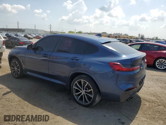 2019 BMW X4 M40i with VIN 5UXUJ5C57KLJ62744, listed as a Copart auction lot 43628303 with 31,448 mi miles. Bid and sale history available at carsss.com. Image 2.