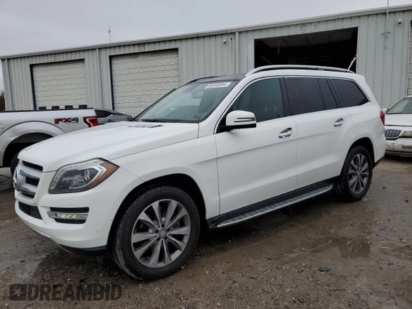 2016 Mercedes-Benz GL with VIN 4JGDF6EEXGA704665, listed as a Copart auction lot 85500984 with 100,846 mi miles and Salvage Title. Bid and sale history available at carsss.com. Image 1.