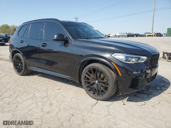2021 BMW X5 xDrive40i with VIN 5UXCR6C00M9G55196, listed as a Copart auction lot 52712715 with 39,047 mi miles and Salvage Title. Bid and sale history available at carsss.com. Image 4.