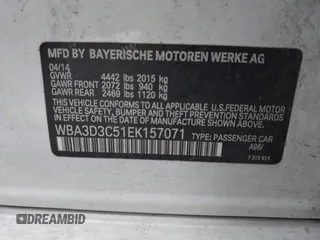 2014 BMW 3 Series 328d z VIN WBA3D3C51EK157071, wystawiony jako IAAI lot #42431879 z przebiegiem 108 655 mil mil oraz . Historia ofert i sprzedaży dostępna na DreamBid. Obrazek 9.