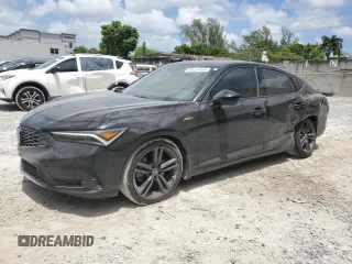 2025 Acura Integra Technology with VIN 19UDE4H68SA002063, listed as a Copart auction lot 54424465 with 11,670 mi miles and Salvage title. Bid and sale history available at DreamBid. Image 1.