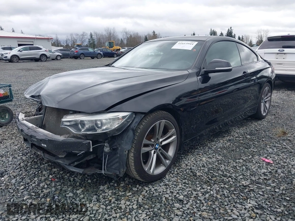 2014 BMW 4 Series 428i with VIN WBA3N3C50EK230489, listed as a IAAI auction lot 41613944 with 86,553 mi miles and . Bid and sale history available at DreamBid. Image 2.