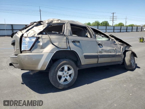 2005 Jeep Grand Cherokee Laredo z VIN 1J4HR48N65C517657, wystawiony jako Copart lot #58774685 z przebiegiem Nie podano mil oraz Szkoda całkowita • Salvage title. Historia ofert i sprzedaży dostępna na DreamBid. Obrazek 3.