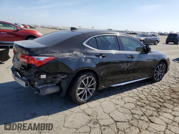 2018 Acura TLX Technology with VIN 19UUB3F55JA003344, listed as a Copart auction lot 59214005 with Not provided miles and Salvage title. Bid and sale history available at DreamBid. Image 3.