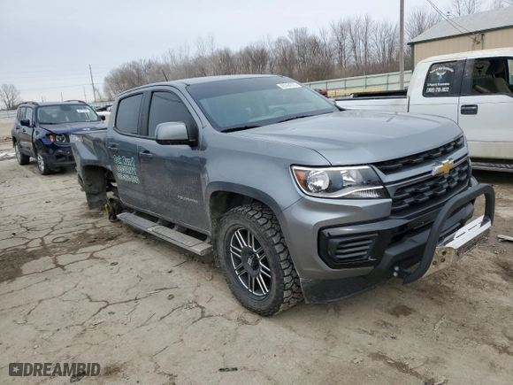 2022 Chevrolet Colorado 4WD Work Truck with VIN 1GCGTBEN4N1145064, listed as a Copart auction lot 45764725 with 33,540 mi miles and Salvage Title. Bid and sale history available at carsss.com. Image 4.
