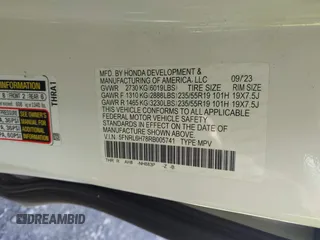 2024 Honda Odyssey Sport with VIN 5FNRL6H78RB005741, listed as a IAAI auction lot 41730895 with 99,392 mi miles and . Bid and sale history available at DreamBid. Image 9.