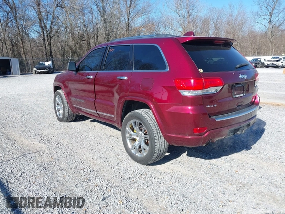 2017 Jeep Grand Cherokee Overland with VIN 1C4RJFCG8HC608729, listed as a IAAI auction lot 41401531 with 163,833 mi miles. Bid and sale history available at carsss.com. Image 3.