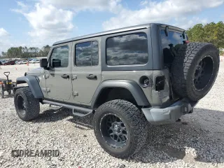 2019 Jeep Wrangler Unlimited Sport Altitude with VIN 1C4HJXDGXKW636909, listed as a Copart auction lot 48324185 with 47,744 mi miles and Clean title. Bid and sale history available at DreamBid. Image 2.