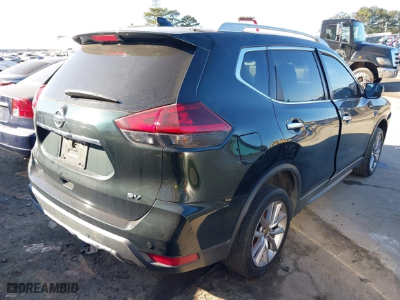 2019 Nissan Rogue SL with VIN 5N1AT2MT8KC782606, listed as a IAAI auction lot 41318079 with 185,355 mi miles. Bid and sale history available at carsss.com. Image 4.