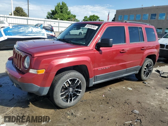 2015 Jeep Patriot Sport with VIN 1C4NJRBBXFD321289, listed as a Copart auction lot 60536345 with 194,479 mi miles and Salvage title. Bid and sale history available at DreamBid. Image 1.