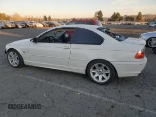 2001 BMW 3 Series 330Ci with VIN WBABN53451JU36194, listed as a Copart auction lot 42038005 with 159,293 mi miles and Salvage Title. Bid and sale history available at carsss.com. Image 2.