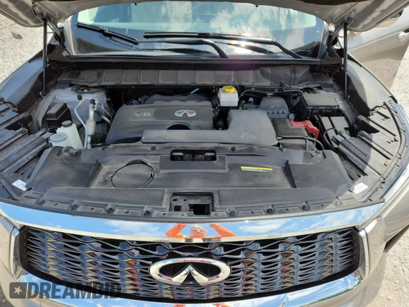 2022 Infiniti QX60 Sensory with VIN 5N1DL1GS0NC331233, listed as a Copart auction lot 61033025 with 23,434 mi miles and Salvage title. Bid and sale history available at DreamBid. Image 12.