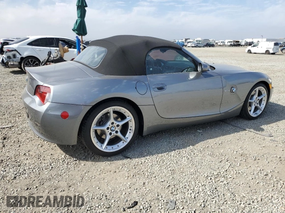 2008 BMW Z4 3.0si with VIN 4USBU53568LX85629, listed as a Copart auction lot 50333705 with 3,895 mi miles and Salvage title. Bid and sale history available at DreamBid. Image 3.