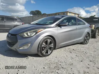 2014 Hyundai Elantra Coupe with VIN KMHDH6AH1EU029326, listed as a Copart auction lot 46480625 with 119,950 mi miles and Salvage Title. Bid and sale history available at carsss.com. Image 1.