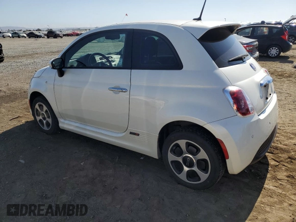 2014 FIAT 500e z VIN 3C3CFFGE0ET173032, wystawiony jako Copart lot #60730574 z przebiegiem 120 996 mil mil oraz Szkoda całkowita • Salvage title. Historia ofert i sprzedaży dostępna na DreamBid. Obrazek 2.