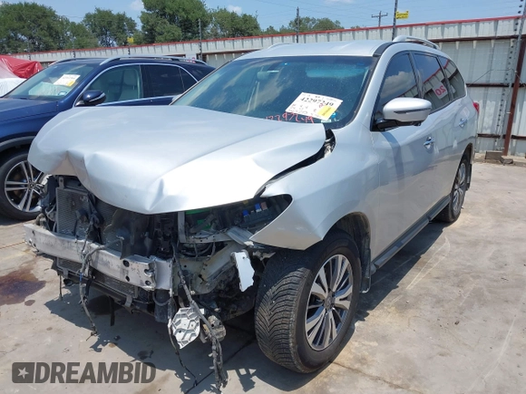2017 Nissan Pathfinder SV with VIN 5N1DR2MM0HC609840, listed as a IAAI auction lot 42297249 with 143,273 mi miles and . Bid and sale history available at DreamBid. Image 2.